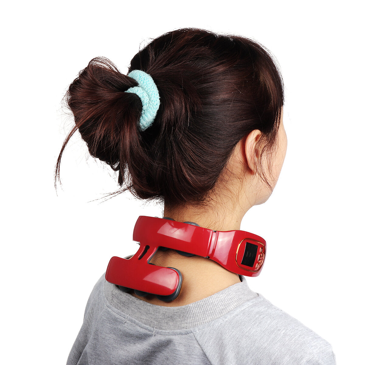 USB Wireless Neck Massager with Infrared Heating and Vibration - 6/3 Head Electric Cervical Massage Device