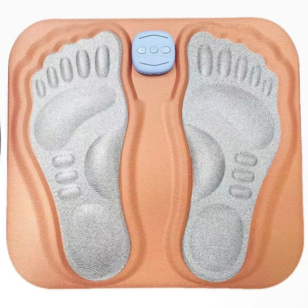 EMS Foot Massager with LCD Display, 8 Modes, 19 Intensities for Pain Relief and Improved Circulation