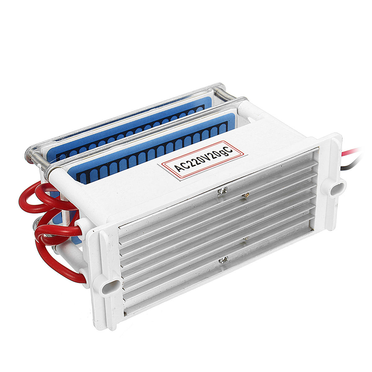 Ozongenerator, 220 V, 20 G/h, doppelte Keramikplatte zur Wasserdesinfektion und Luftreinigung