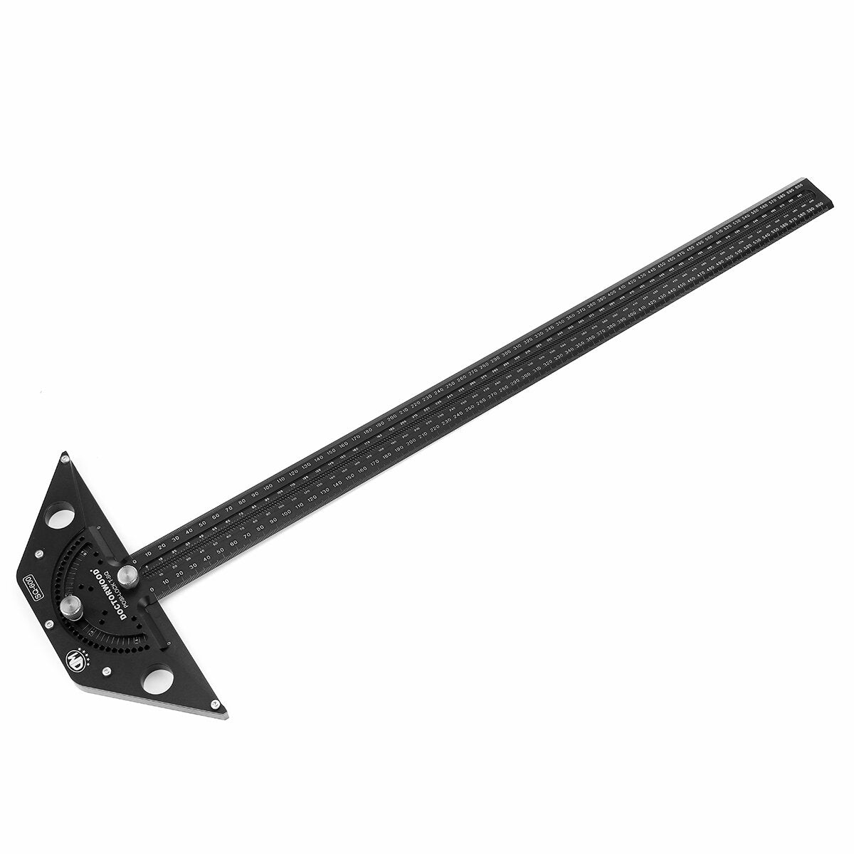 600mm Aluminum Woodworking Scriber T Square - Angle Lock Marking Ruler