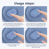 3D Electric Steam Eye Mask with Hot Compress, Smart Timing, Sleep Shade, Relieves Eye Fatigue