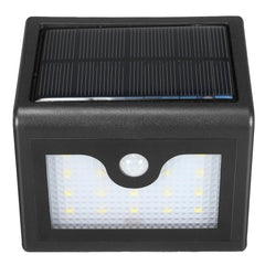 16 LED Solar Power Motion Sensor Wall Light - Waterproof Outdoor Garden Lamp