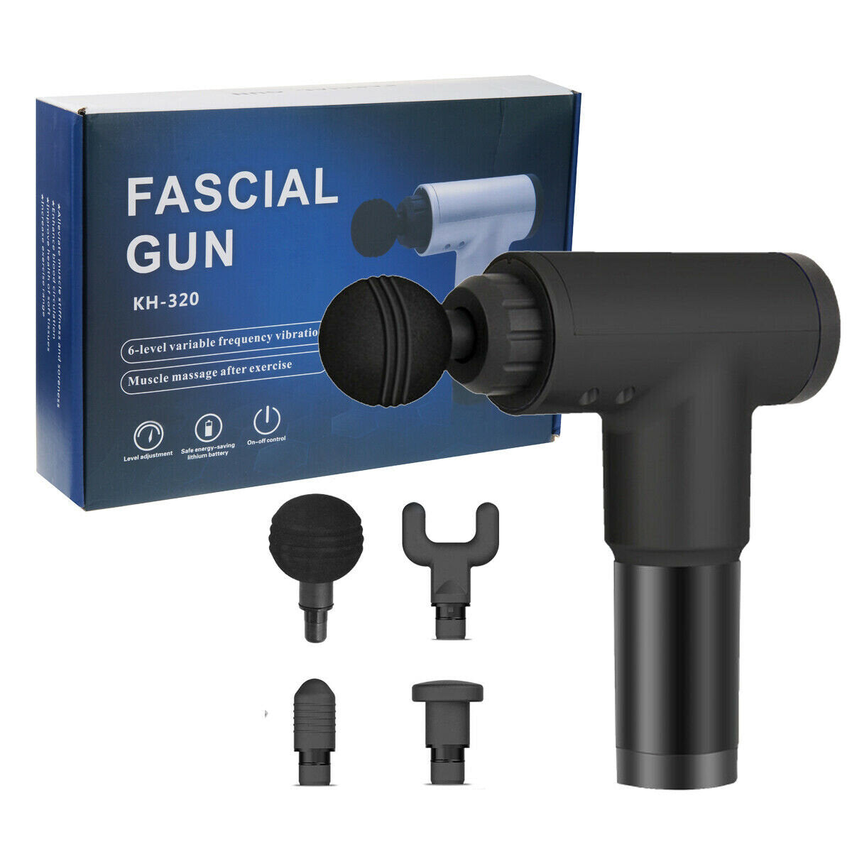 6-Speed Deep Muscle Massage Gun for Pain Relief, Body & Neck Relaxation, Slimming, Shaping, and Exercise Recovery