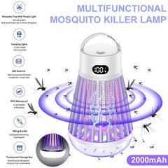 Kabelloser digitaler LED-Mückenvernichter mit wiederaufladbarem Akku für den Innen- und Außenbereich