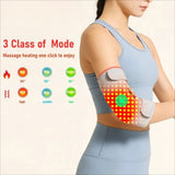 Red Light Therapy Elbow Heating Pad with Vibration Massage, Infrared Wrap for Tennis Elbow, Arthritis & Muscle Pain Relief