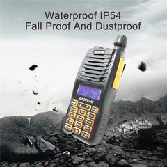 10W Long Range Walkie Talkie Ham Radio with Flashlight, Dual PTT, HF Transceiver, 30KM Range, Portable Upgrade