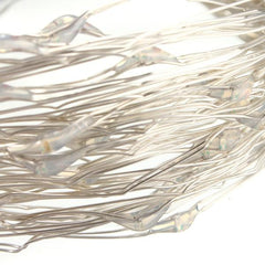 10M 100 LED Battery-Powered Waterproof Silver Wire Fairy String Lights for Christmas Party Decor