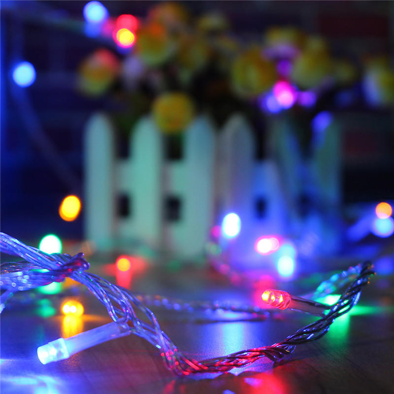 10M 100 LED Waterproof Fairy String Lights - Outdoor Christmas, Wedding, Holiday Party Lamp, EU Plug