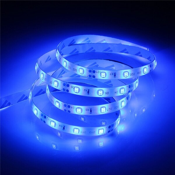 1M Waterproof SMD 3528 60 LED Strip Light with 12V UK Plug Power Supply and Dimmer