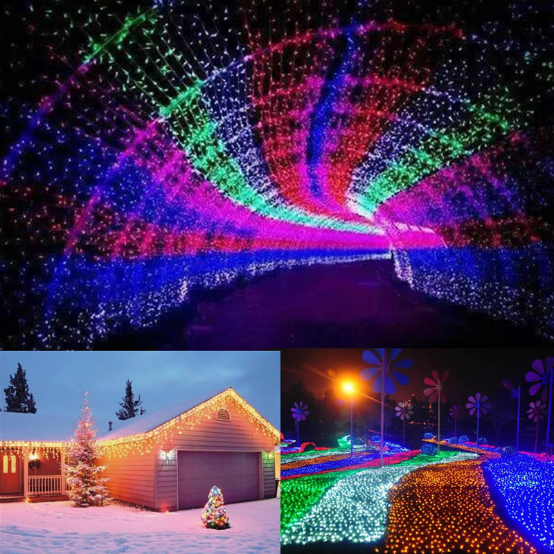 10M 100 LED wasserdichte Lichterkette - Outdoor Weihnachten, Hochzeit, Feiertagsparty Lampe, EU Stecker