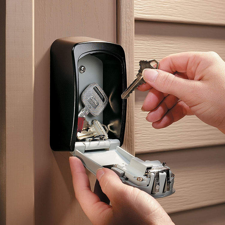 Outdoor Wall Mount Combination Lock Key Safe Box - Hidden Keys Storage for Home & Office Security
