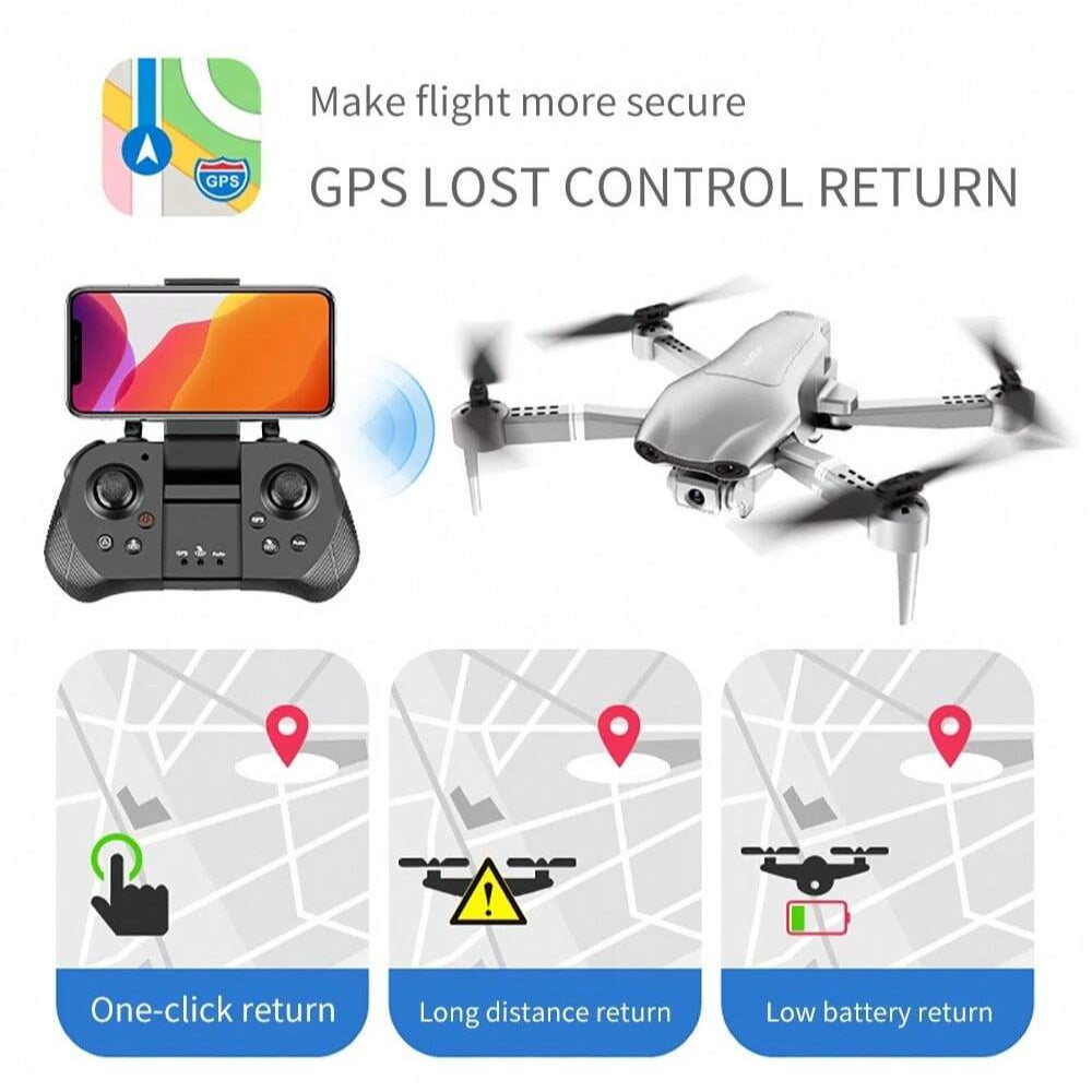 Professional 5G WiFi GPS Drones with 4K HD Wide Angle Camera, Foldable Design