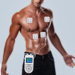 4-Mode TENS Pulse Machine, EMS Muscle Stimulator, Acupuncture Physiotherapy Body Massager, Digital Therapy Electrostimulator