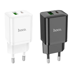 20 W Dual Port USB PD+QC3.0 Schnellladegerät EU-Stecker für iPhone, iPad, Huawei, Xiaomi