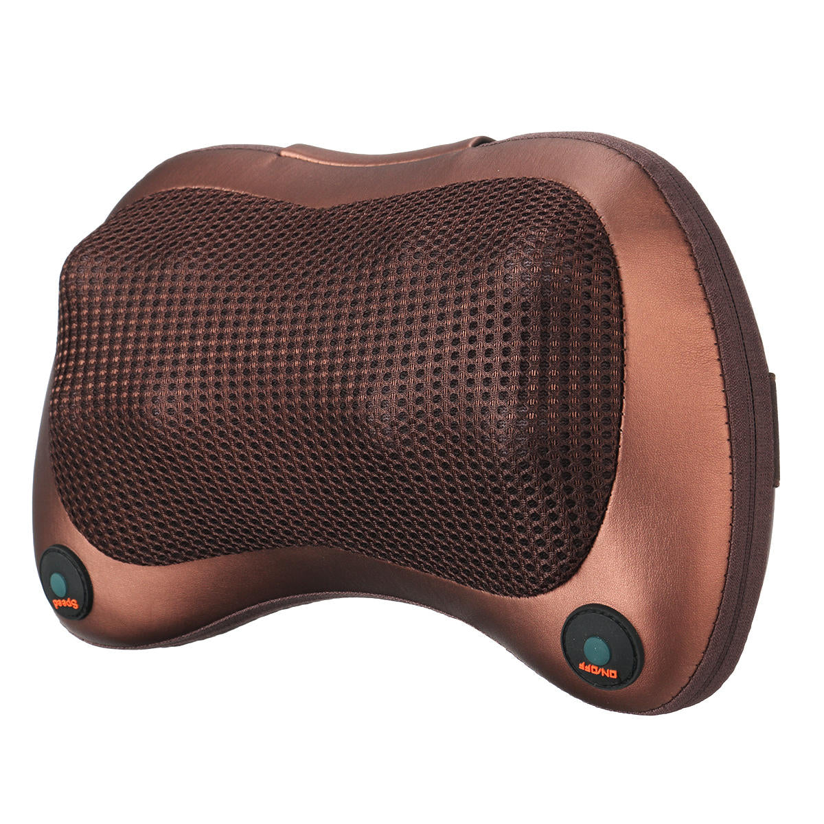 2000mAh 3-Speed Back Neck Massager Pillow with Heat, Deep Tissue, Double Button Control - Electric Massage Pillow