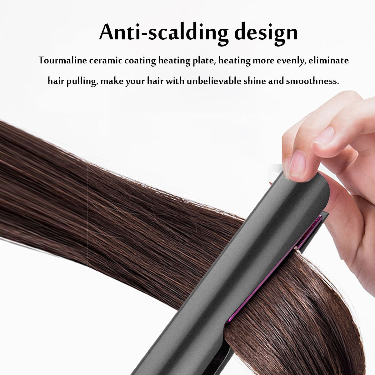 2-in-1 Professional Hair Straightener and Curler with Ceramic Plates for Styling