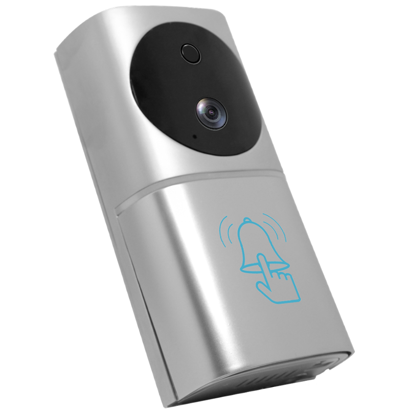 Smart Home WiFi Video Türklingel 1080P, 160 Grad IR Nachtsicht, Kabellos mit Bewegungssensor
