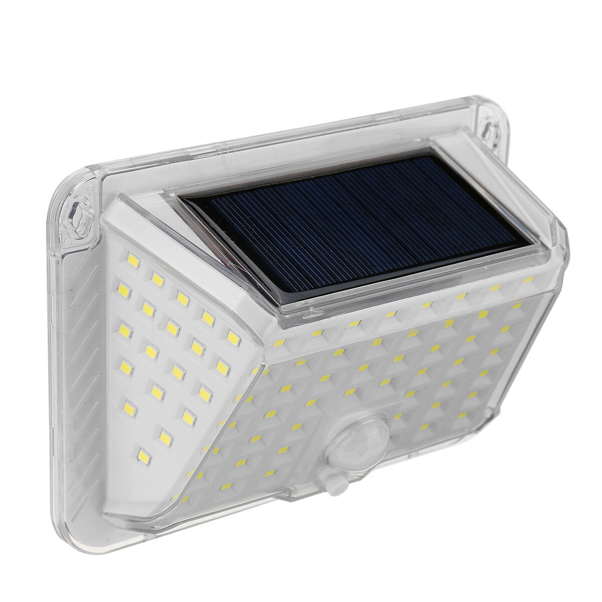 100 LED Solar Wandleuchte mit Bewegungsmelder, Outdoor IP65 Wasserdicht Garten Straßenlaterne