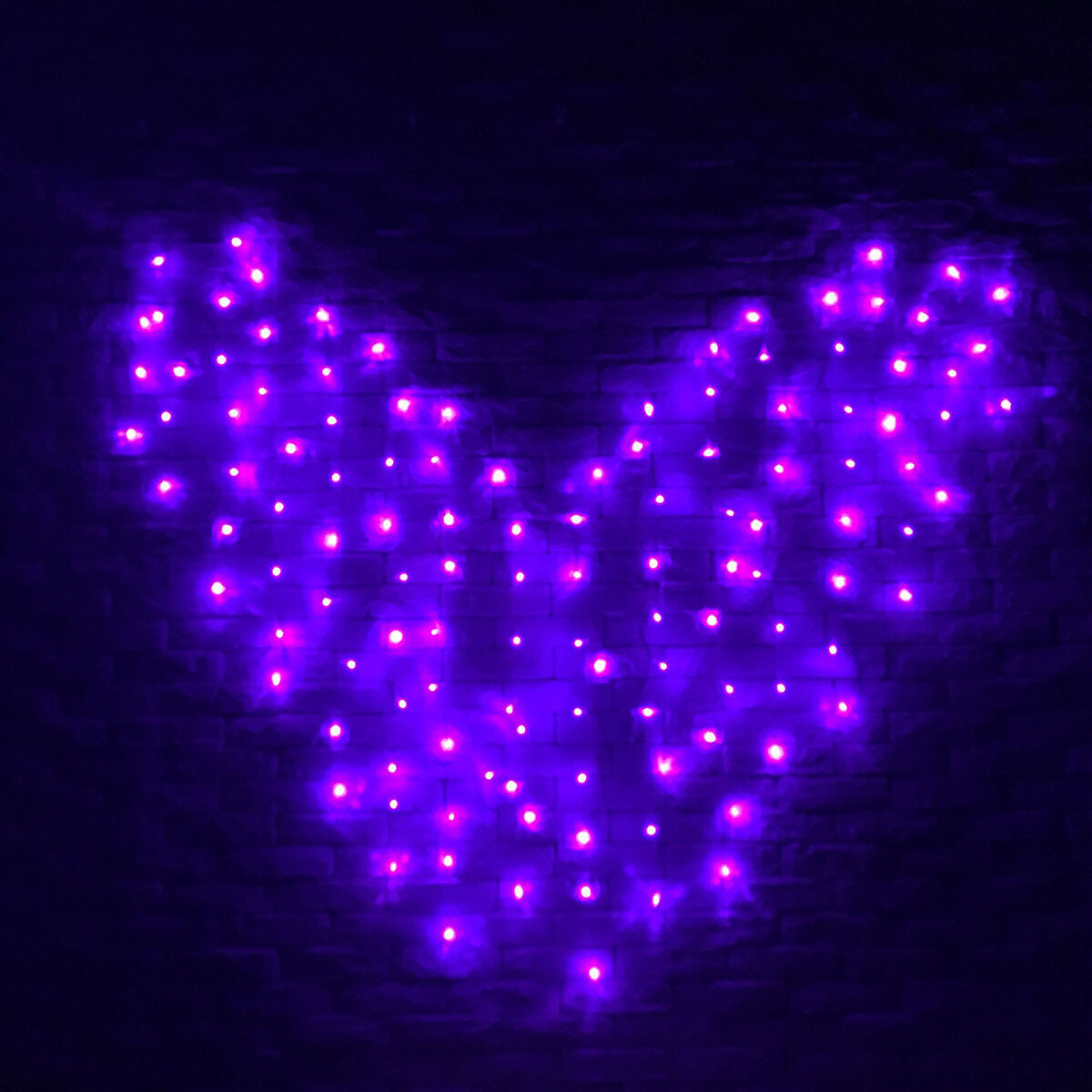 128 LED Heart-Shaped Fairy String Curtain Lights for Valentine's Day, Wedding, and Christmas Decor