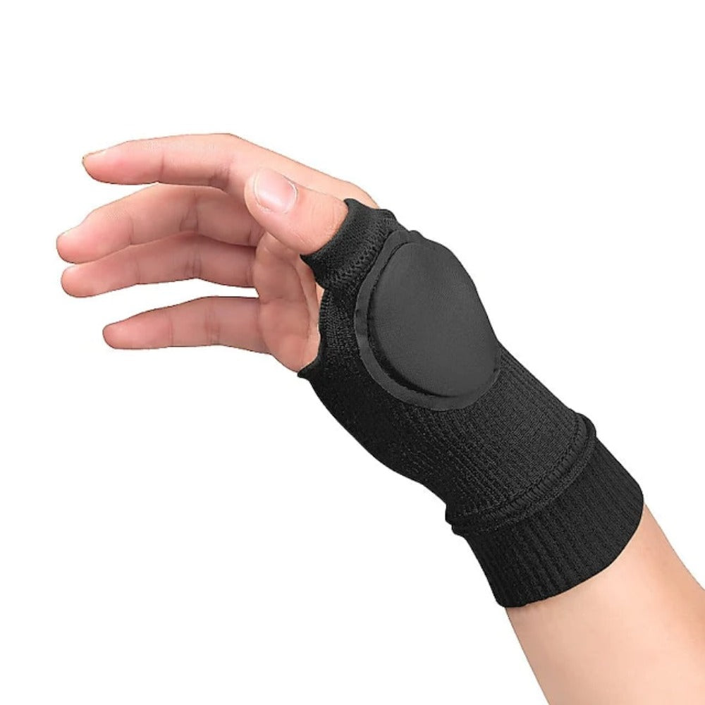 Unisex Compression Wrist Support Gloves for Arthritis & Sports - Fingerless Thumb Sleeve Brace