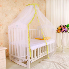 Baby Crib Mosquito Net - Toddler Bed Dome Canopy Mesh Curtain for Cots and Tents