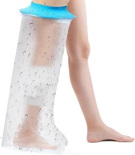 Waterproof Adult Leg Cast Cover for Shower - Full Leg, Knee, Foot, and Ankle Protection