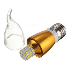 E27 E12 E14 7W SMD 3014 LED Candle Light Lamp, 470LM, Warm White/White, Non-Dimmable, AC 85-265V