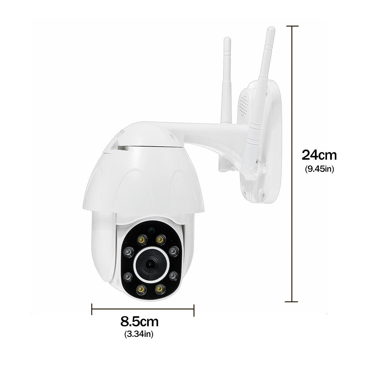 1080P WiFi IP Camera Waterproof Outdoor HD Full Color Night Vision 360 Degree Surveillance