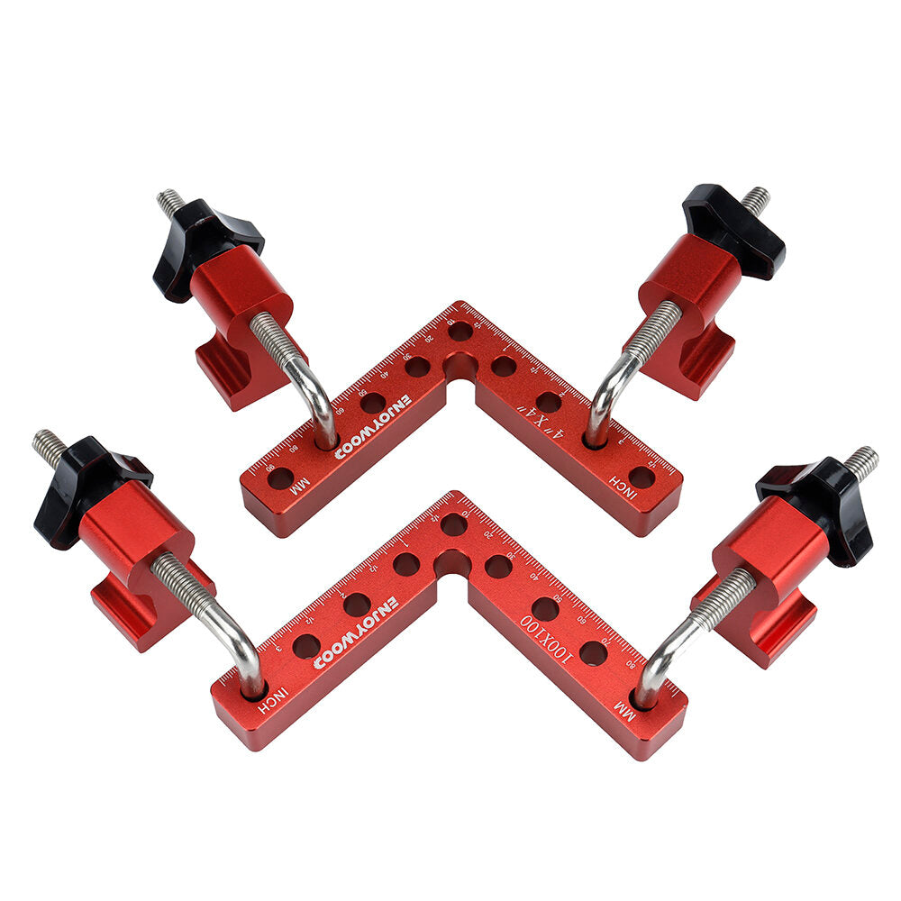 6PCS Right Angle Clamps - 90 Degree Woodworking Square Tool for Precision Splicing