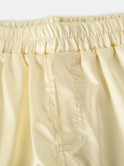 Einfarbige Seiden-Boxershorts für Herren – atmungsaktiv, leicht, elastischer Bund, lockere Passform
