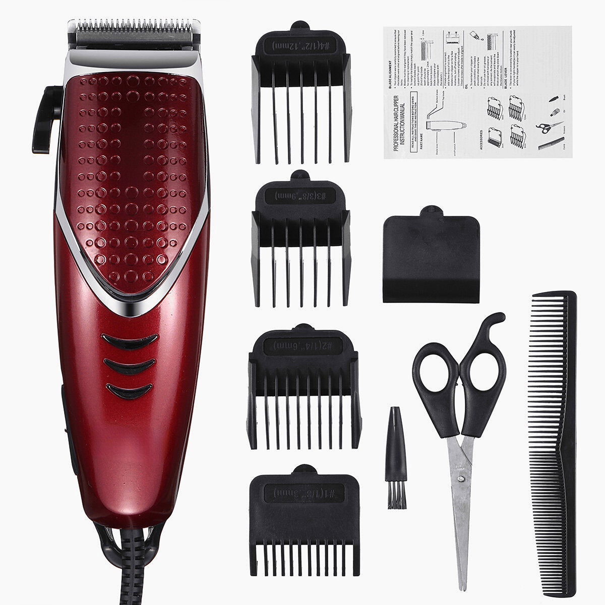 Professional Men's Electric Hair Clipper Trimmer - Haircut Machine & Barber Tools