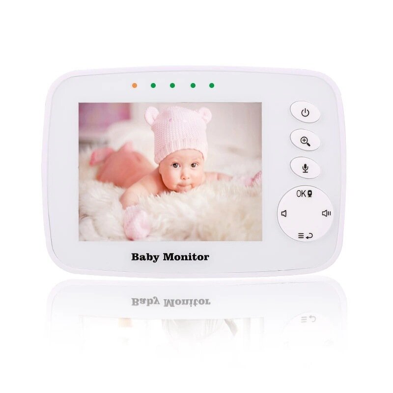 Kabelloses 3,2-Zoll-LCD-Video-Babyphone mit Zweiwege-Audio, Nachtsicht und Sicherheitskamera