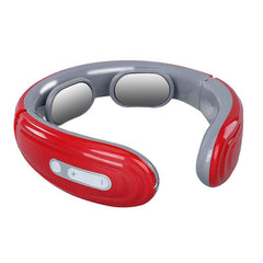 Wireless Cervical Vertebra Massager: 6 Modes, 9 Levels, Neck & Back Pulse Heating Therapy Device