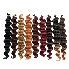 9 Colors Crochet Box Braids Hair Bundles - Chemical Fiber Little Braid Ponytail Hair Rings