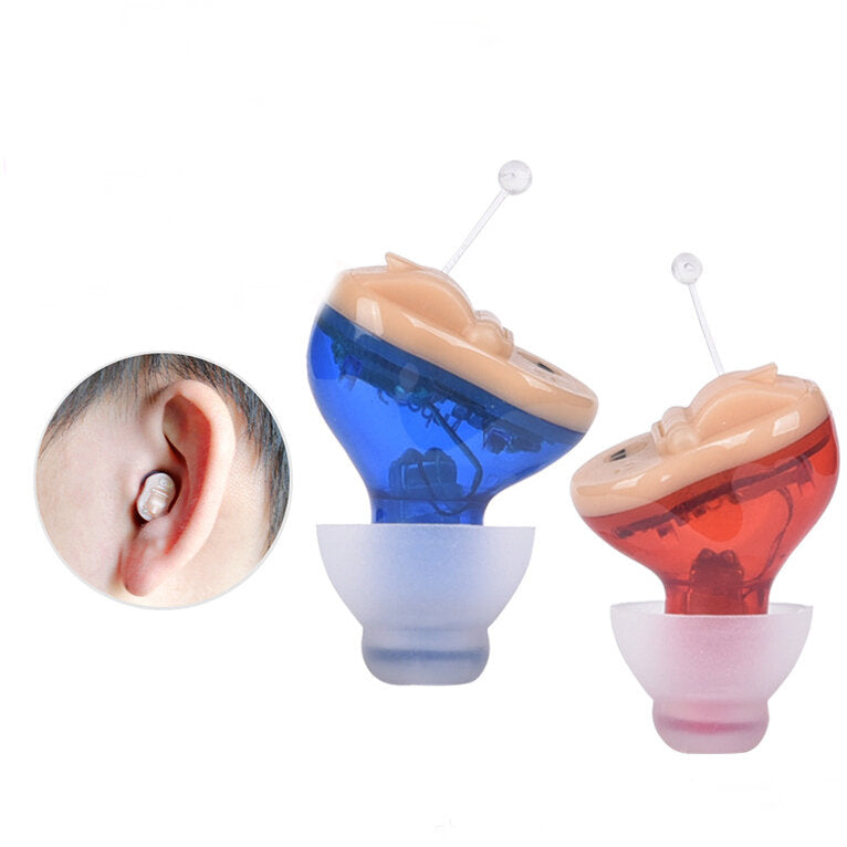 Mini Digital Hearing Aid with Noise Reduction and Adjustable Ear Amplifier, CIC