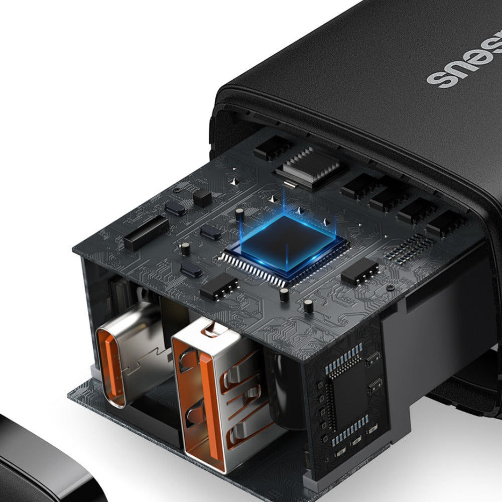 20 W Dual-Port USB PD Ladegerät, Schnellladeadapter für iPhone, Huawei, Samsung, Xiaomi