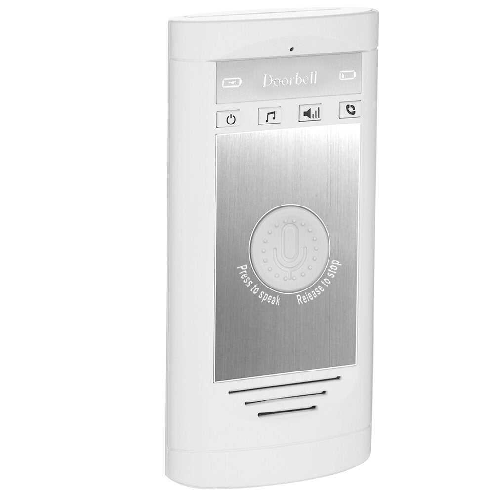 2.4GHz Wireless Intercom Doorbell - Indoor/Outdoor Walkie-Talkie with Two-Way Radio Support