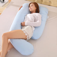 J Shape Pregnancy Pillow - Soft Body Cushion for Side Sleeping Pregnant Women