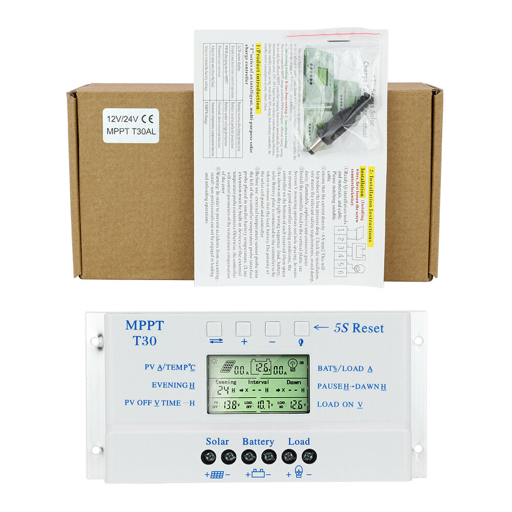 12/24V Solar Battery Charging Controller for Photovoltaic Power Generation and Street Lights