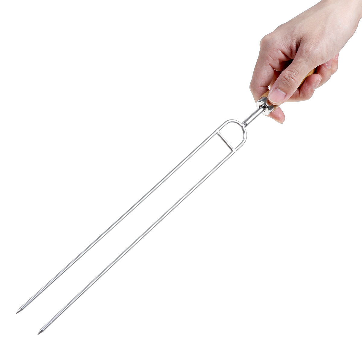 Extendable Stainless Steel Marshmallow Roasting Stick Set - Dual Forks for Outdoor BBQ and Kitchen Use