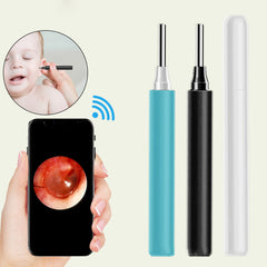 5MP HD Smart Visual Ear Otoscope, Wireless, Intelligent Temp Control, IP67 Waterproof, USB Charging Ear Picker