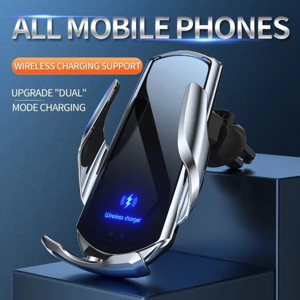 100W Wireless Car Charger Mount for iPhone 14/13/12/11 Pro, Samsung, Xiaomi - Fast Charging