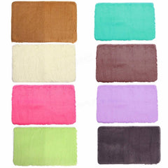 80x50cm Absorbent Shaggy Carpet - Anti-Slip Soft Rug for Bedroom and Home