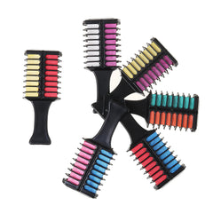 Mini Multicolor Hair Chalks - Professional Temporary Hair Dye Crayons & Comb for Hair Care & Styling