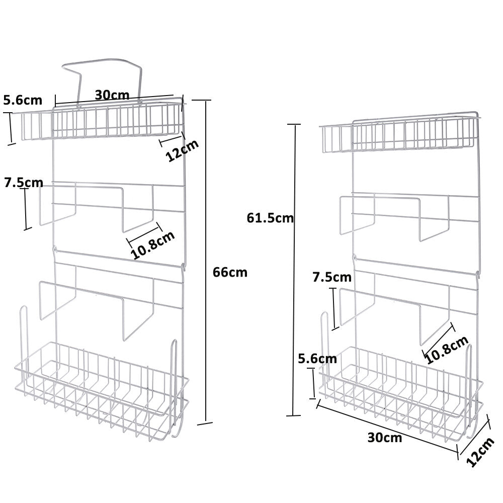Five-Tier Steel Over Sink Dish Drying Rack - Multifunctional Kitchen Counter Storage