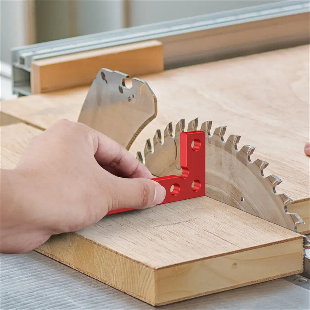 Compact Aluminum Alloy Center Finder Tool - 50x100mm Mini Square Ruler