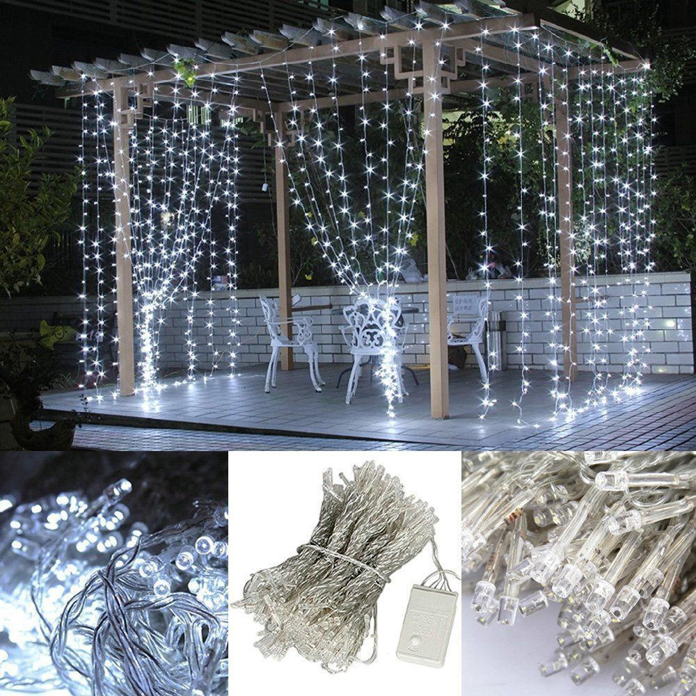 10x3M 1000 LED Outdoor Curtain Fairy Lights - Christmas, Wedding, Holiday Decor, AC220V