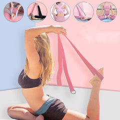 Yoga-Stretchgurt mit D-Ring – unelastisches Fitnessgerät für das Training von Armen, Beinen und Taille