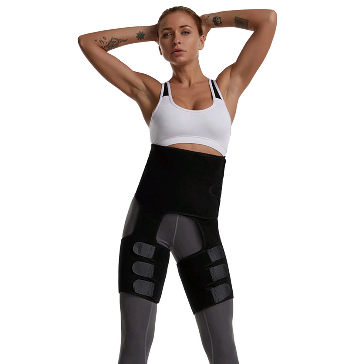 3-in-1 Adjustable Body Shaper: Thigh Slimmer, Leg Shaper, and Trimmer Belt for Slimming and Muscle Toning