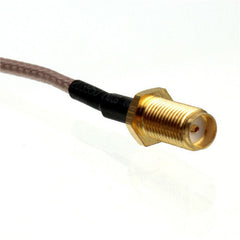 15cm SMA Female Bulkhead to SMA Male Right Angle Plug Pigtail Cable RG316